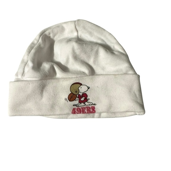 Kids White 49ers Snoopy Hat - Picture 1 of 3